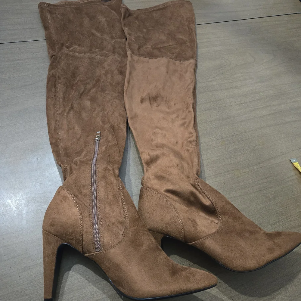 Dream Pairs Brown Over-the-Knee Boots